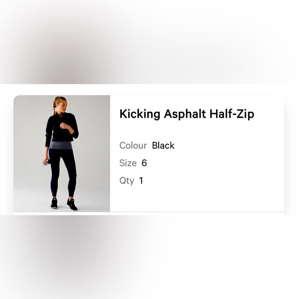 Lululemon Asphalt HalfZip